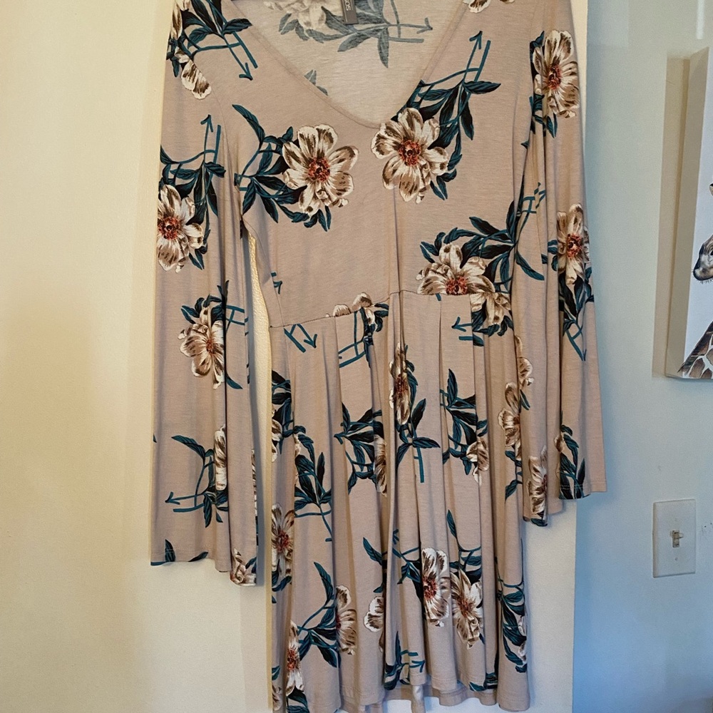 ASOS mini dress with bell sleeves